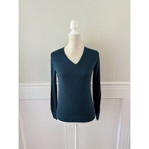 Banana Republic Forever Sweater XS V-Neck Dark Teal